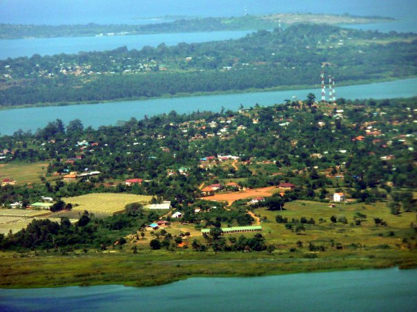 Entebbe city in Uganda